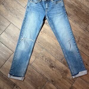 We The Free Cuffed Bottom Straight Jeans Women's Size‎ 26